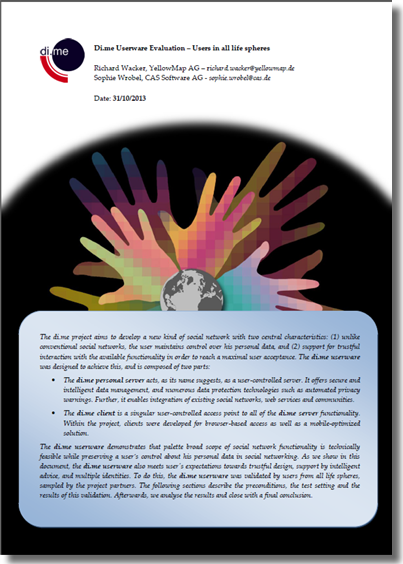 White paper: di.me for Users in all life spheres